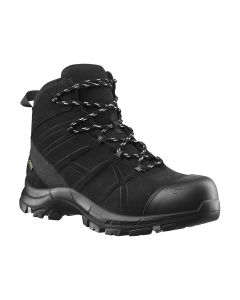 HAIX BLACK EAGLE SAFETY 53 MID on pahkluuni ulatuv turvasaabas, mis sobib hästi päästetöötajatele. Liigesesõbralik ja metallivaba.
